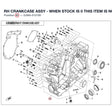 RH CRANKCASE ASSY - WHEN STOCK IS 0 THIS ITEM IS NO LONGER AVAILABLE product image