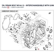 OIL DRAIN BOLT M14x1.5 - INTERCHANGEABLE WITH 0JWA-012200 product image
