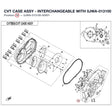 CVT CASE ASSY - INTERCHANGEABLE WITH 0JWA-013100 product image