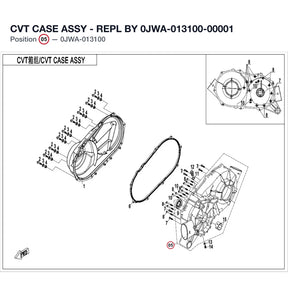 CVT CASE ASSY - REPL BY 0JWA-013100-00001 product image