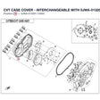 CVT CASE COVER - INTERCHANGEABLE WITH 0JWA-013201 product image