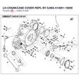 LH CRANKCASE COVER REPL BY 0JWA-014001-10000 product image