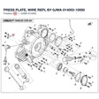 PRESS PLATE, WIRE REPL BY 0JWA-014003-10000 product image