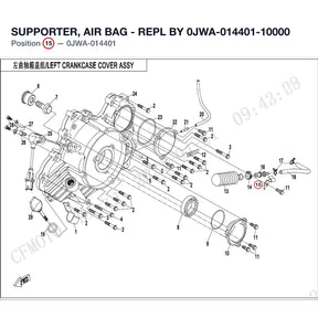 SUPPORTER, AIR BAG - REPL BY 0JWA-014401-10000 product image