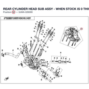 REAR CYLINDER HEAD SUB ASSY - WHEN STOCK IS 0 THIS ITEM IS NO LONGER AVAILABLE product image