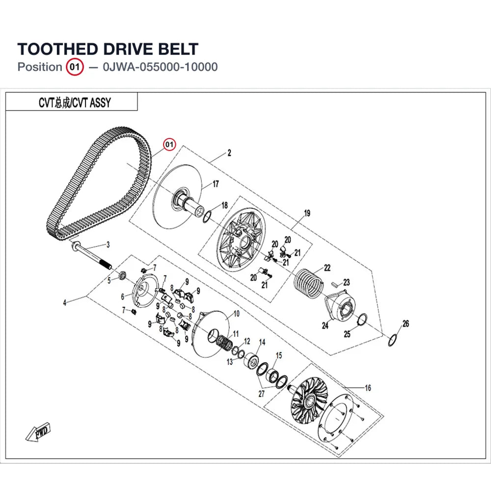 TOOTHED DRIVE BELT product image