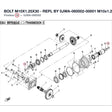 BOLT M10X1.25X30 - REPL BY 0JWA-060002-00001 product image