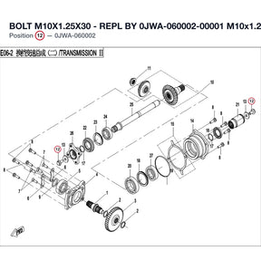 BOLT M10X1.25X30 - REPL BY 0JWA-060002-00001 product image