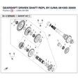 GEARSHIFT DRIVEN SHAFT REPL BY 0JWA-061000-30000 product image
