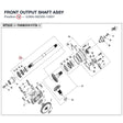 FRONT OUTPUT SHAFT ASSY product image
