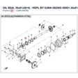 OIL SEAL 35x61x9(14) - REPL BY 0JWA-062302-00001 product image