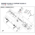 WASHER 18.2x25x1.5, CUPRUM product image