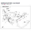 WATER OUTLET PIPE 1, OIL COOLER product image