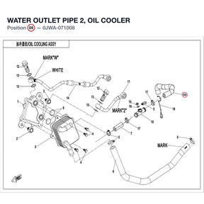 WATER OUTLET PIPE 2, OIL COOLER product image