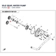 IDLE GEAR, WATER PUMP product image