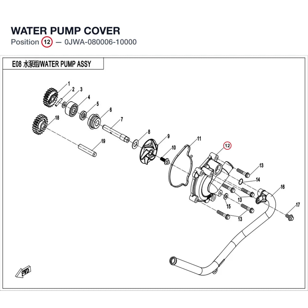 WATER PUMP COVER product image