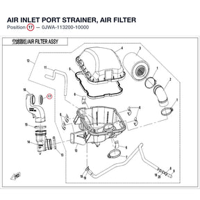 AIR INLET PORT STRAINER, AIR FILTER product image