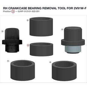 RH CRANKCASE BEARING REMOVAL TOOL product image
