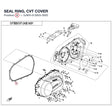 SEAL RING, CVT COVER product image
