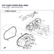 CVT CASE COVER SEAL RING product image