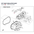 CVT HEAT INSULATOR ASSY product image