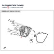 RH CRANKCASE COVER product image