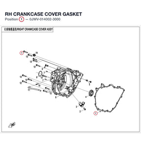 RH CRANKCASE COVER GASKET product image