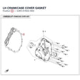LH CRANKCASE COVER GASKET product image