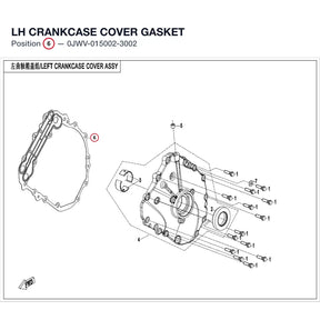LH CRANKCASE COVER GASKET product image