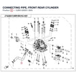 CONNECTING PIPE, FRONT REAR CYLINDER product image