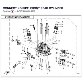 CONNECTING PIPE, FRONT REAR CYLINDER product image