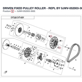 DRIVEN FIXED PULLEY ROLLER product image