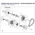DRIVEN FIXED PULLEY ROLLER product image
