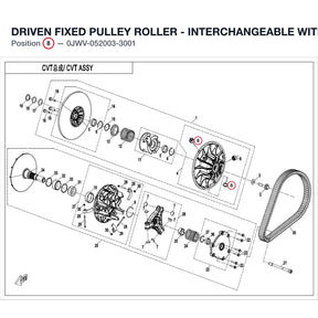 DRIVEN FIXED PULLEY ROLLER product image