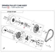 DRIVEN PULLEY CAM ASSY product image