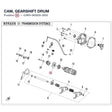 CAM, GEARSHIFT DRUM product image