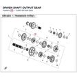 DRIVEN SHAFT OUTPUT GEAR product image