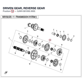 DRIVEN GEAR, REVERSE GEAR product image
