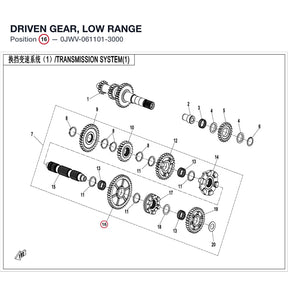 DRIVEN GEAR, LOW RANGE product image