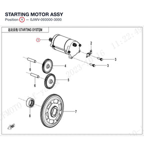 STARTING MOTOR ASSY product image
