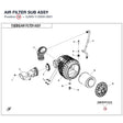AIR FILTER SUB ASSY product image
