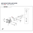 AIR OUTLET PIPE, AIR FILTER product image