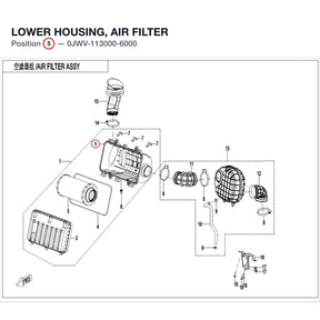 LOWER HOUSING, AIR FILTER product image