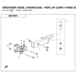 BREATHER HOSE, CRANKCASE - REPL BY 0JWV-114000-3000 product image