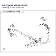 GULP VALVE AIR INLET PIPE product image