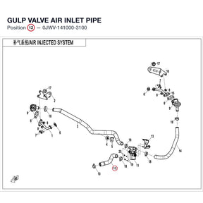GULP VALVE AIR INLET PIPE product image