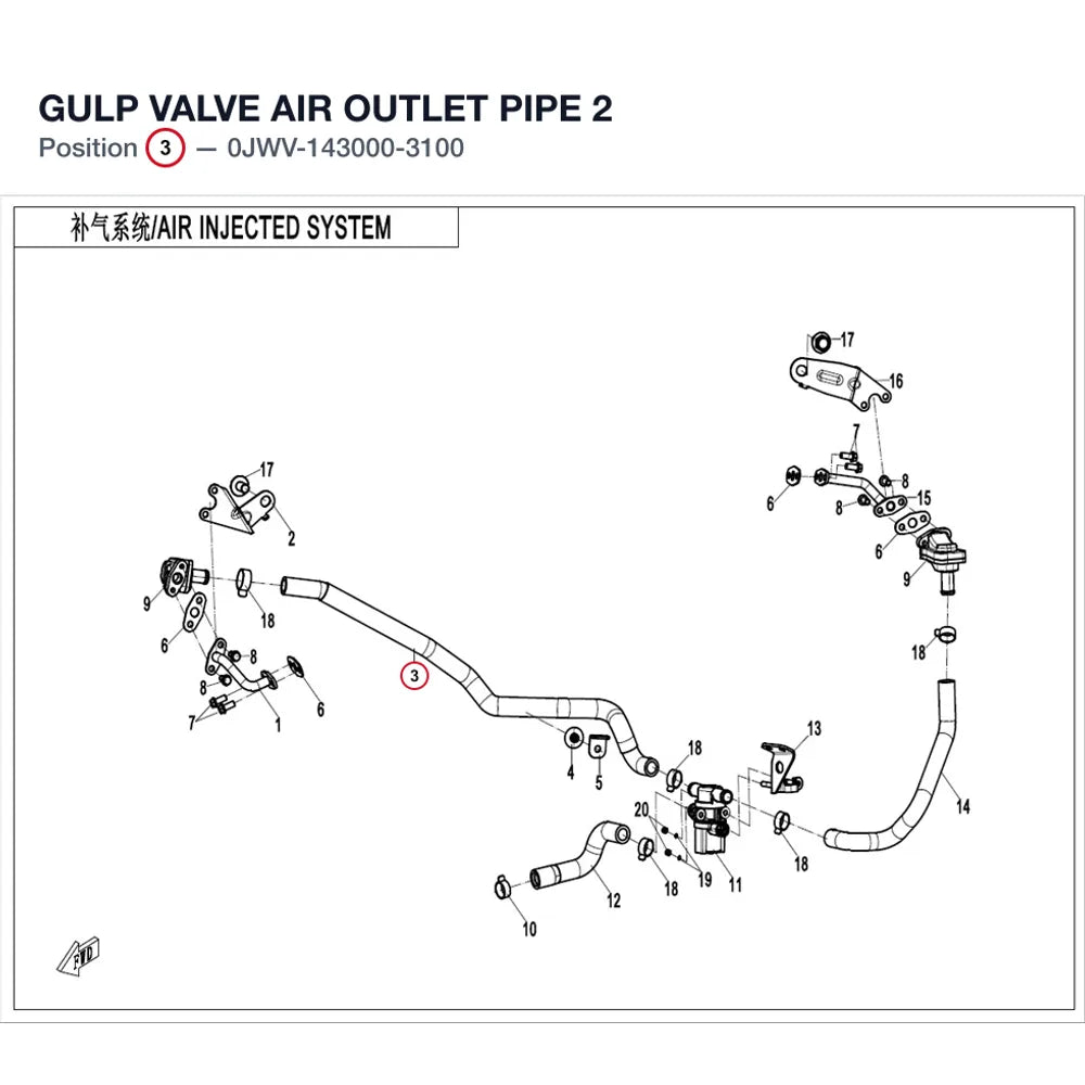 GULP VALVE AIR OUTLET PIPE 2 product image