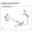CYLINDER 2 GULP PIPE BRACKET product image