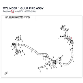 CYLINDER 1 GULP PIPE ASSY product image