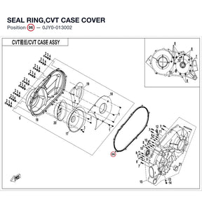 SEAL RING,CVT CASE COVER product image
